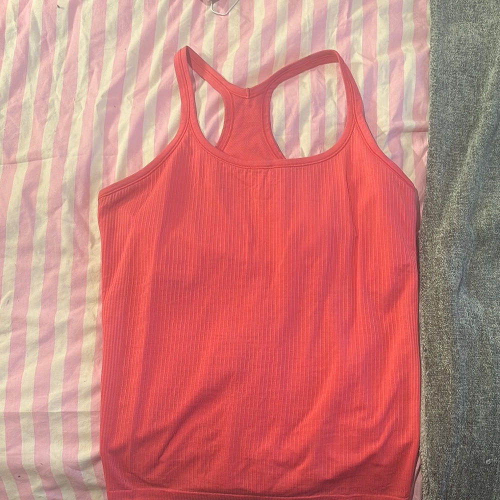lululemon athletica Pink Fitted Sleeveless Tank Top
